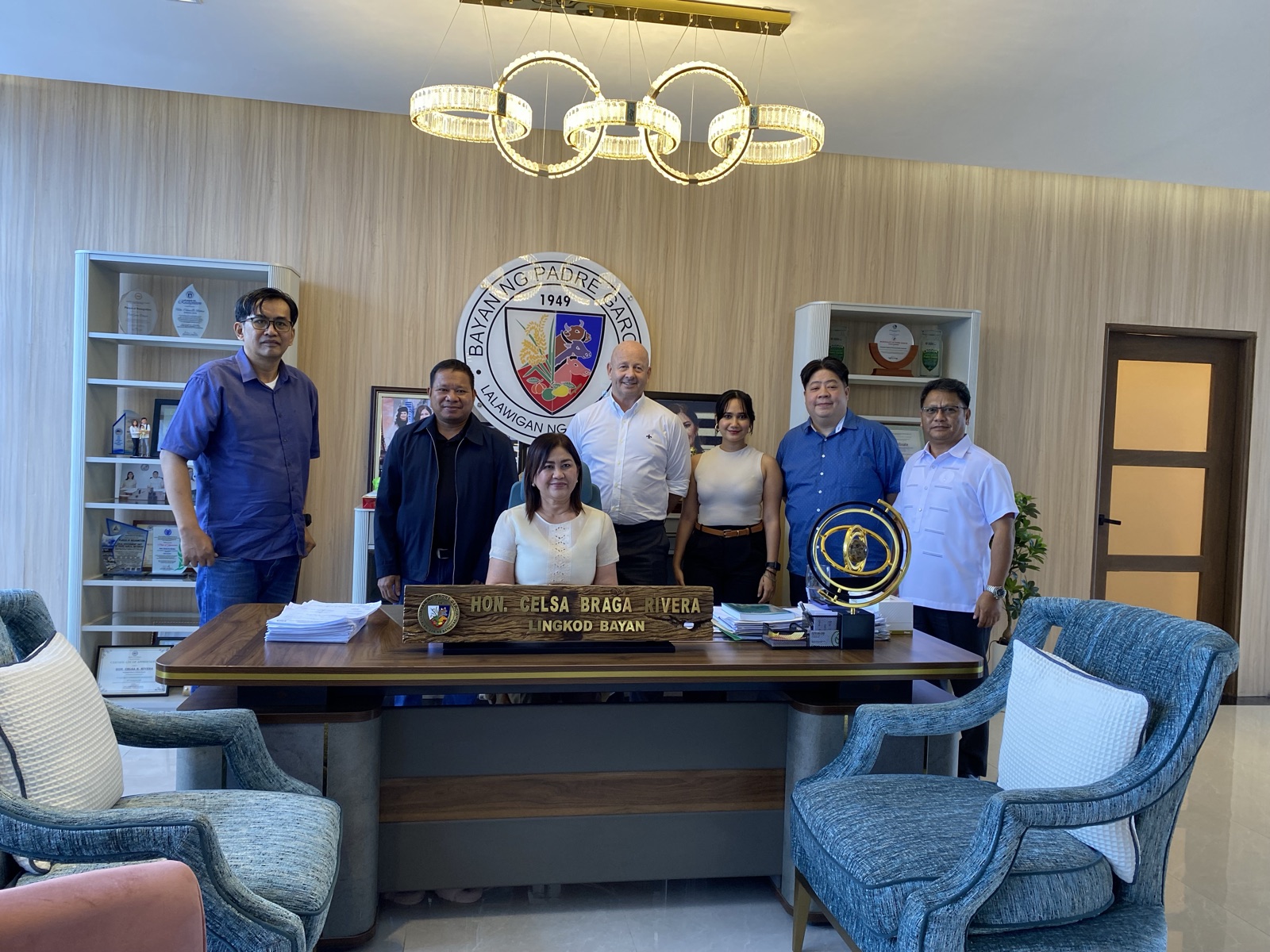 Response Group team meeting local government officials in the Philippines to discuss training opportunities for the region